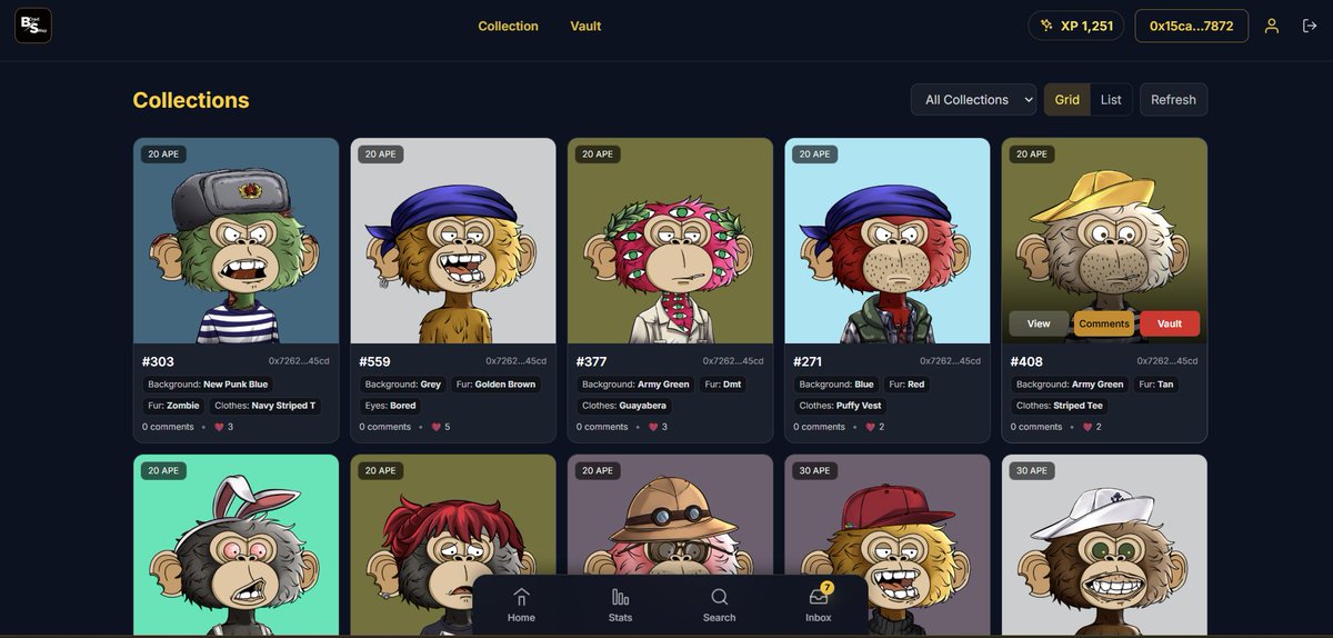 Do you know that Just LISTING and Vaulting Jimmy on BOREDSWAP.IO will give you XP ?
you will wanna have some XP for what to come
#ApeChain #Nfts $Ape