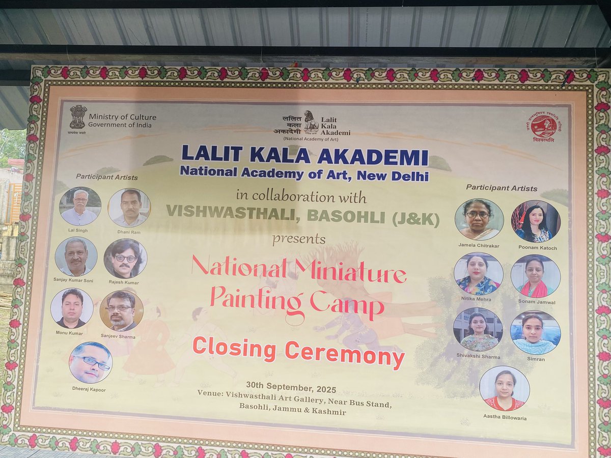 PoonamKatoch12's tweet photo. National miniature painting camp 😊 https://t.co/WkUrQdyiBf