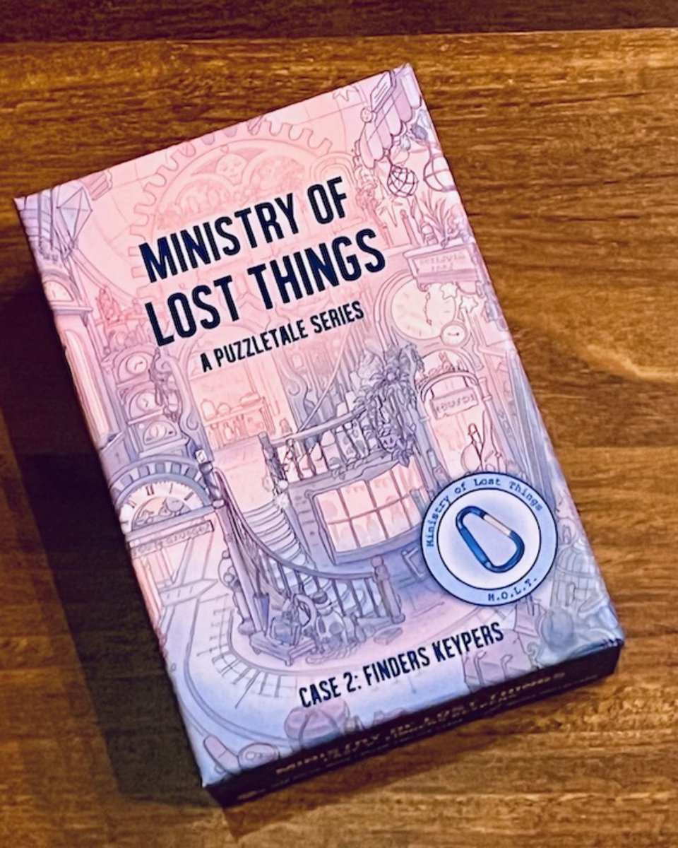 Ministry of Lost Things Case 2: Finders Keypers, from PostCurious, is a polished game that has an adorable theme, beautiful artwork, and pun-tastic writing that kept us engaged. The Kickstarter for this game launched today and you can back it here: kickstarter.com/projects/postc…