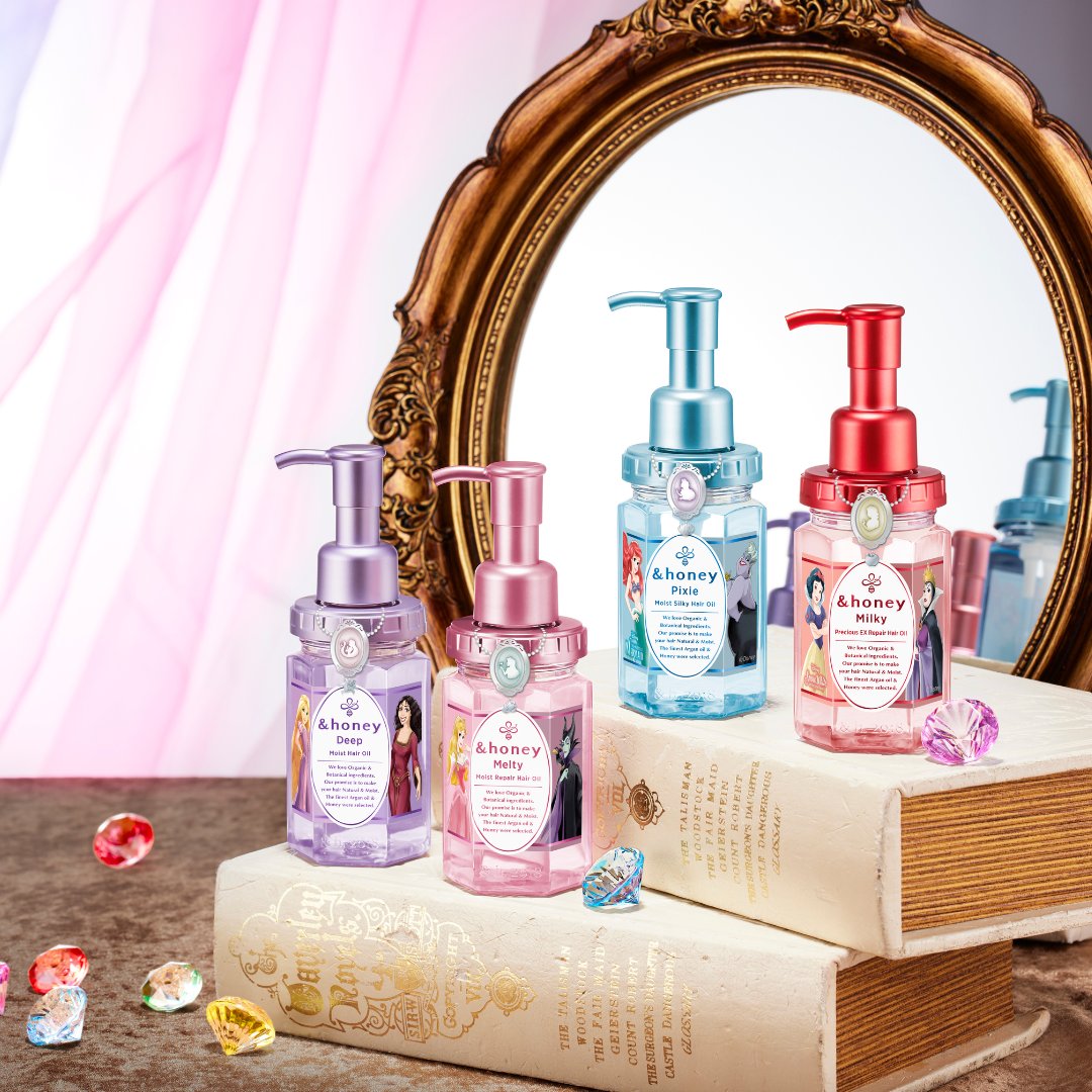 アンドハニー　＆honey ヘアオイル　ディズニー　限定　プリンセス　ヴィランズ &honey ヘアオイル「ディズニープリンセス・ヴィランズ限定デザイン