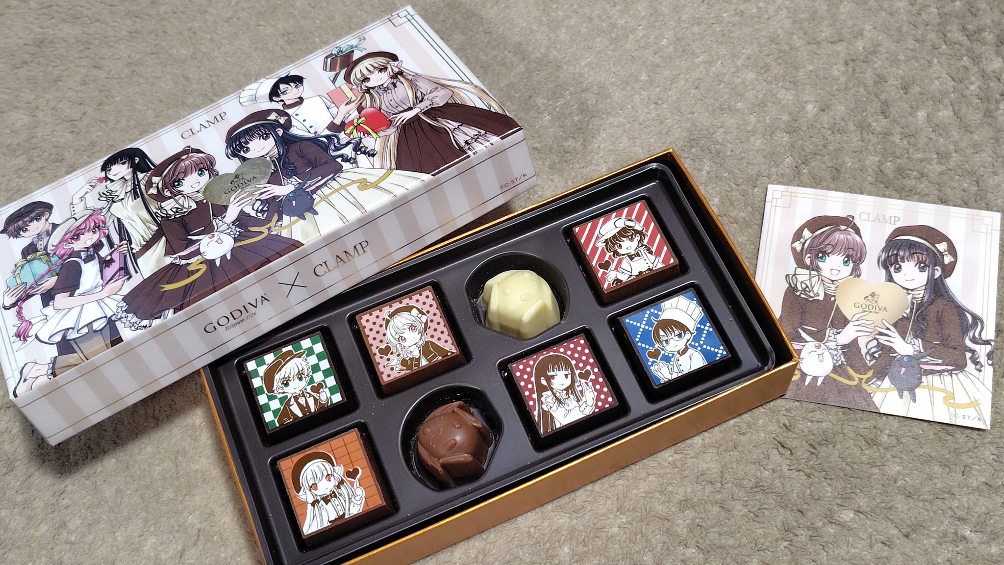 GODIVA × CLAMP コラボ タンブラー ステッカースリーブ付き GODIVA