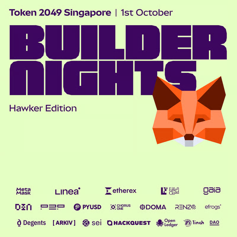 So excited to see everyone tonight at Builder Night during <a href="/token2049/">TOKEN2049</a>

Line up is 🔥

See you there!