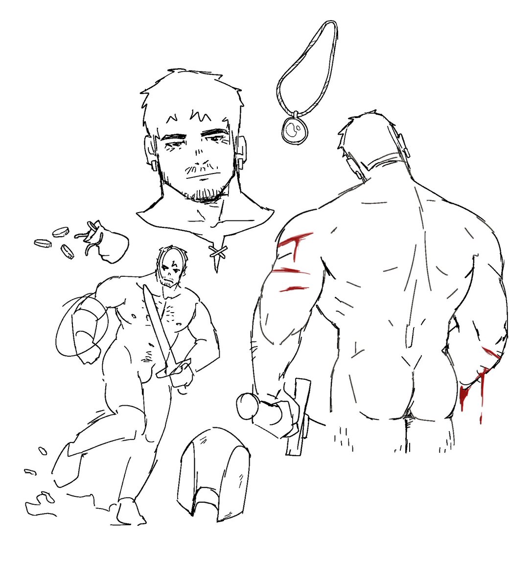 gay and tired.

#dungeonsanddragons #sketch #oc 