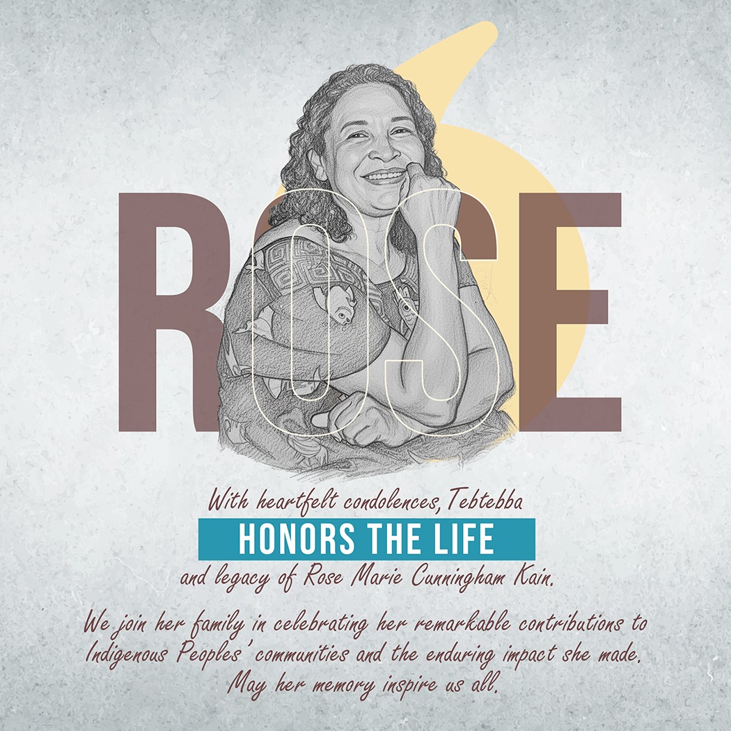 With heartfelt condolences, Tebtebba honors the life and legacy of Rose Marie Cunningham Kain.

We join her family in celebrating her remarkable contributions to Indigenous Peoples' communities and the enduring impact she made.

May her memory inspire us all. ♡

#weareindigenous
