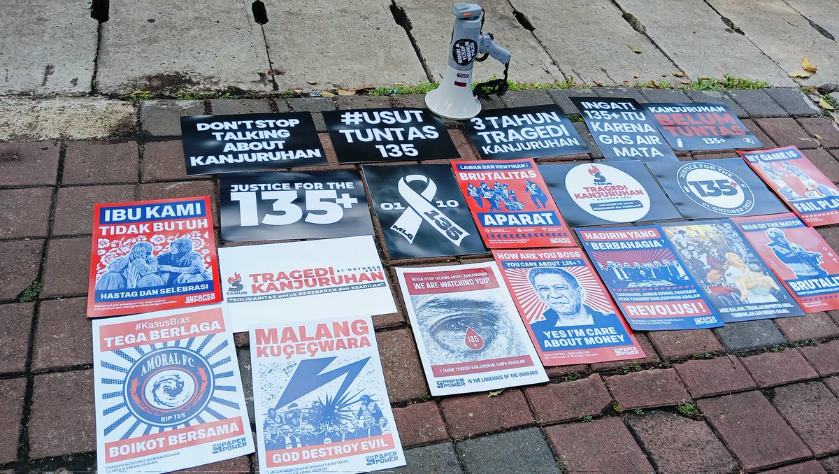 #3TahunTragediKanjuruhan
#KanjuruhanBelumTuntas
#KanjuruhanPelanggaranHAMBerat
#JusticeforKanjuruhan