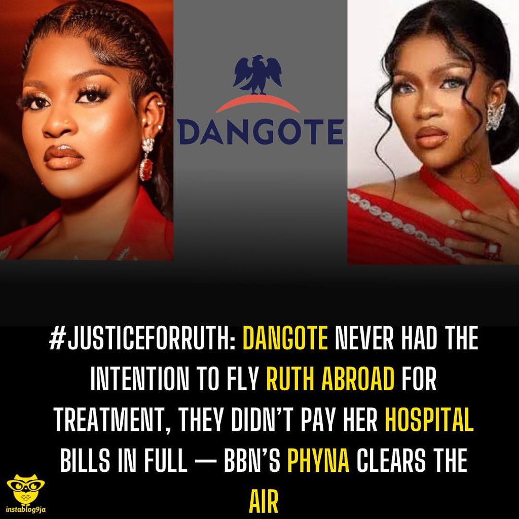 Adejoh03's tweet image. #JusticeForRuth: Dangote never had the intention to fly Ruth abroad for treatment, they didn’t pay her hospital bills in full — BBN’s Phyna clears the air

(GM CT Toto President Tinubu May October Happy New Month Independence Day #October1st) Kwara)