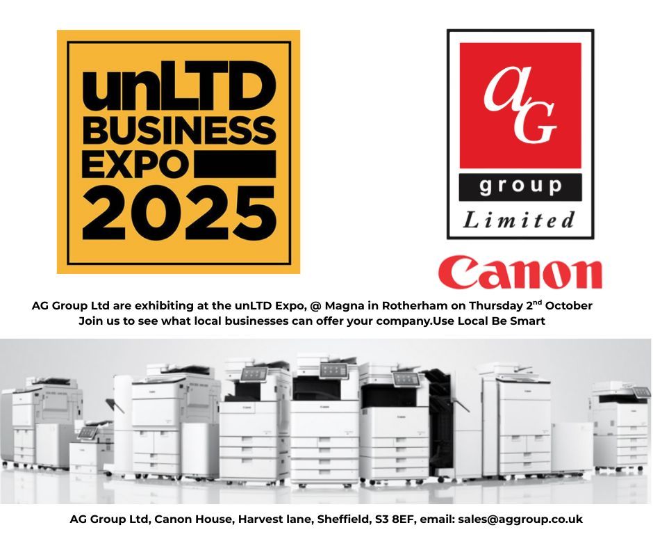 AGCopiers's tweet photo. Only 1 day to go before the unLTD Business Expo! Double check your schedule and drop by AG Group Ltd and lets discuss your next Managed Print Solutions offered by a local company. Use Local be smart
#AGGroupLtd #unltdexpo #canonpartner #MPS https://t.co/QxTZ2ocHyd