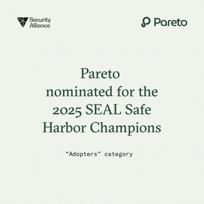 paretocredit's tweet image. We're officially nominated for the 2025 SEAL Safe Harbor Champions in the “Adopters” category! 🏆
Help us win by liking, RT, & QT this post!
Every ❤️, 🔁, and 🗨️ = 1 vote.
Who are the nominees?
Organizations that have adopted or supported @_SEAL_Org's Safe Harbor Agreement,…