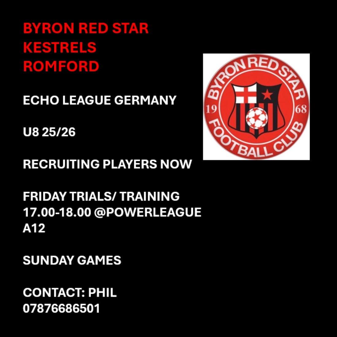 Current U8's are looking for players !