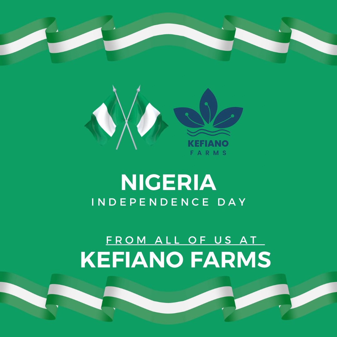 As we till the land and nurture growth, we are reminded that Nigeria’s strength lies in her resilience. 

Happy Independence Day