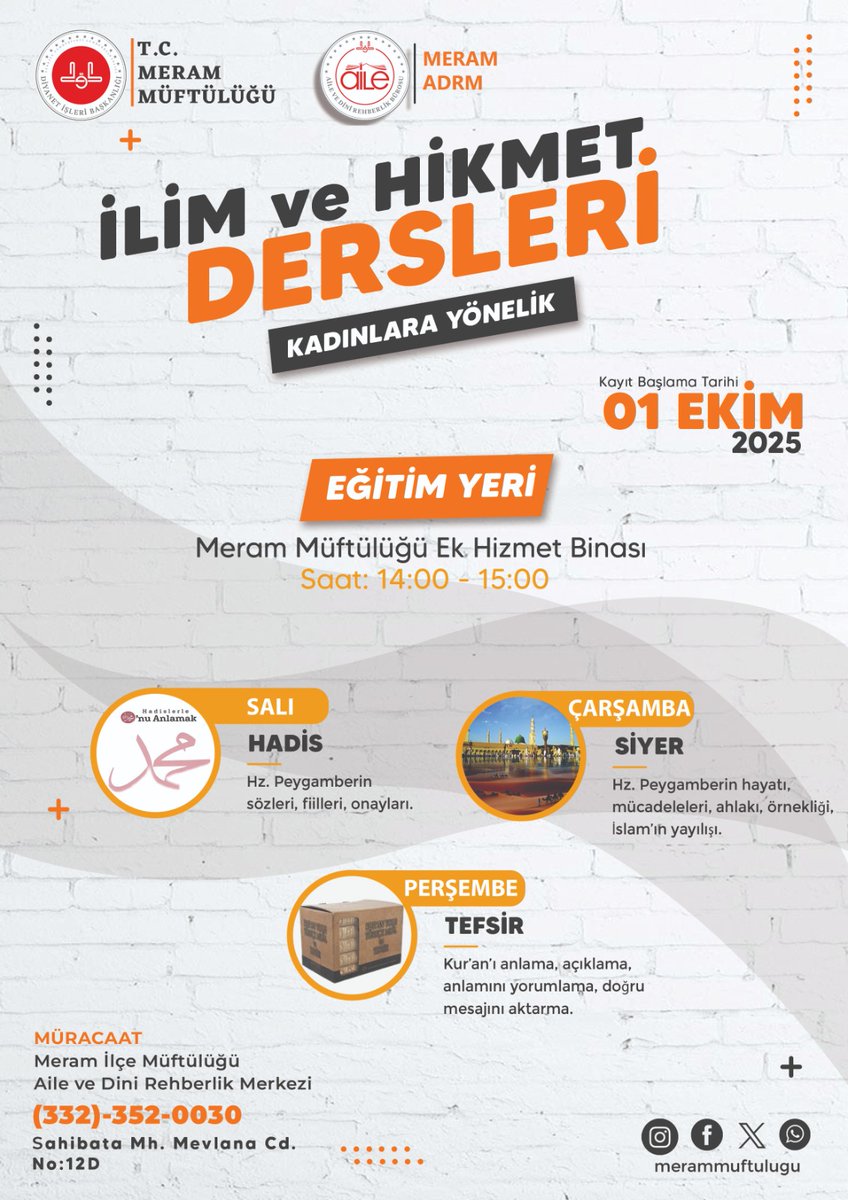 Meram Müftülüğü (@merammuftulugu) on Twitter photo 