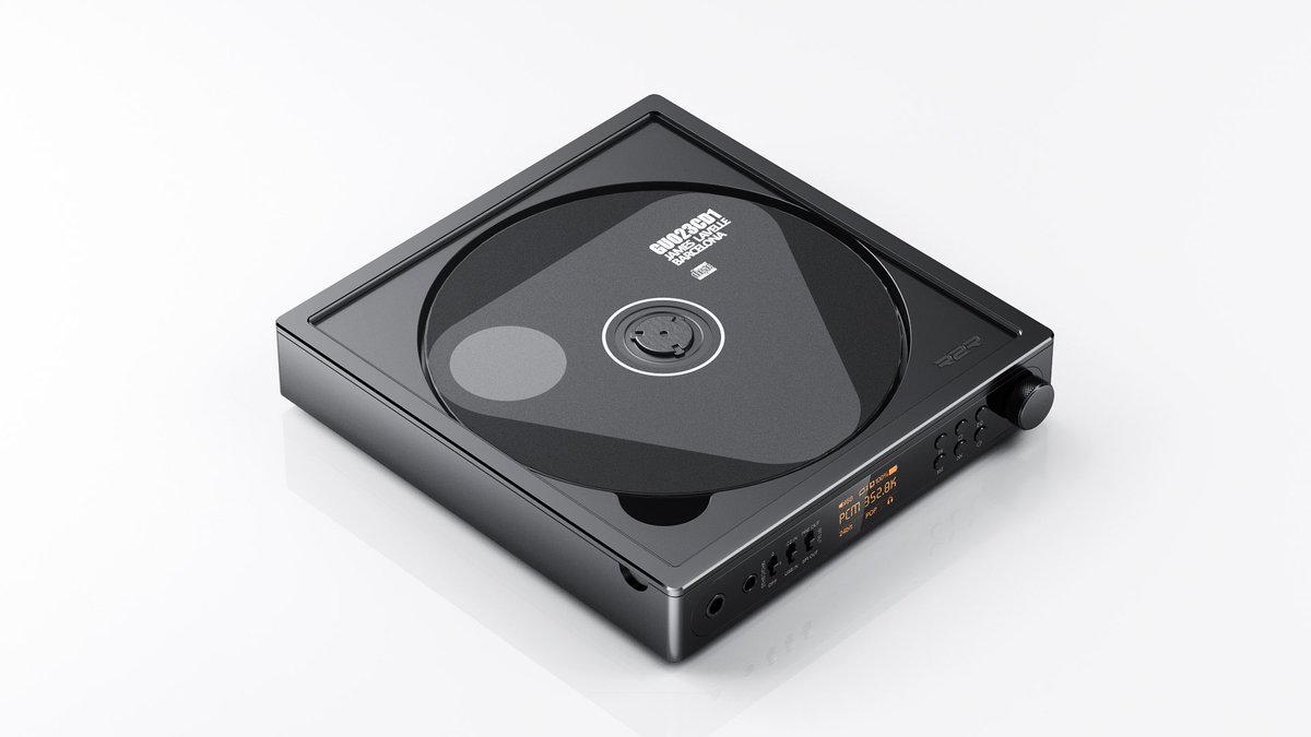 FiioWillson's tweet image. Our New CD Player DM15R2R Black&amp;amp;Sky Version(Not the final) ，Do you like this one? #cd #cdplayer #fiio