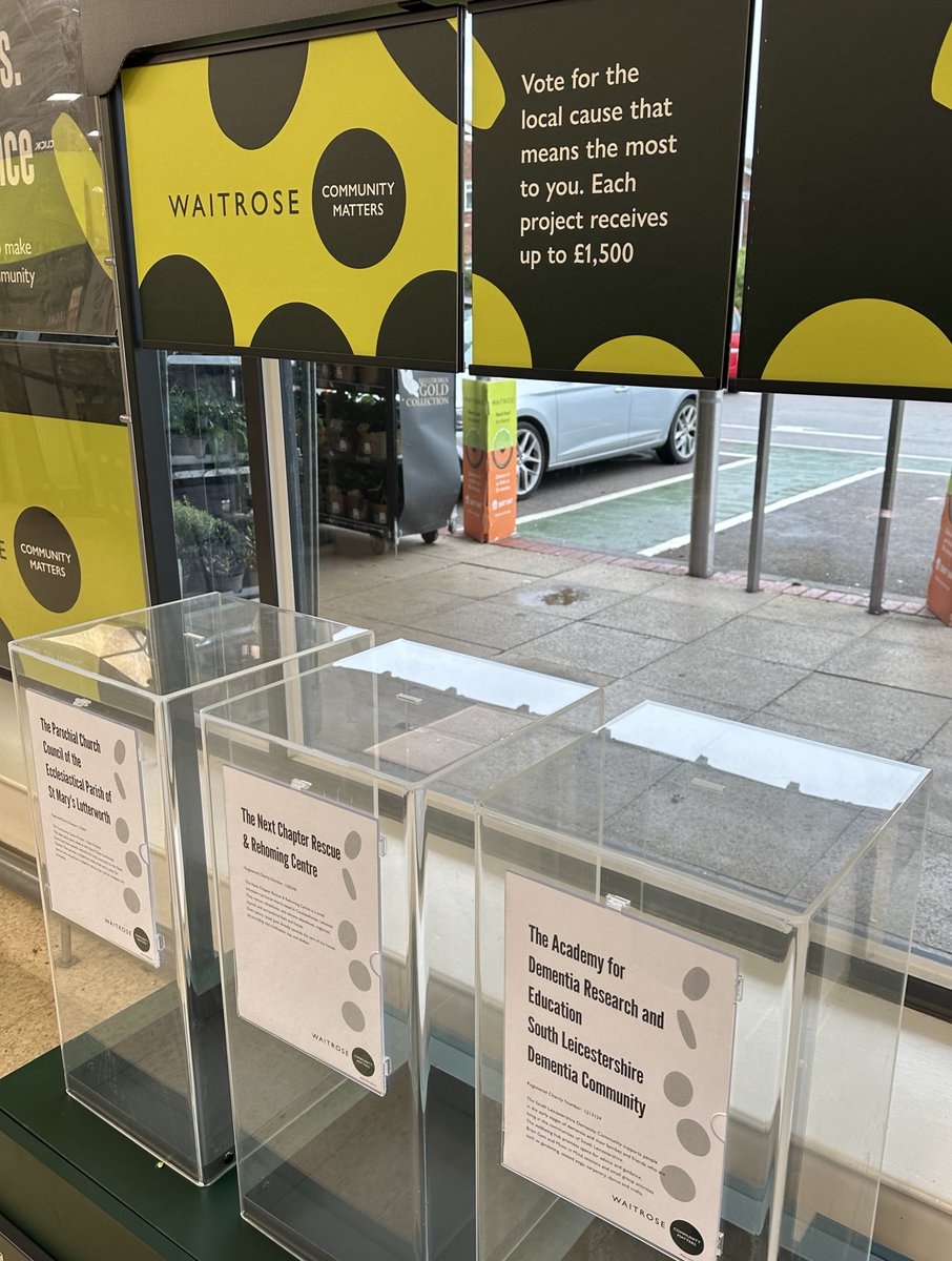 mylutterworth's tweet image. @waitrose Absolutely thrilled to see this back at your store here in #lutterworth Some great local charities #inourcommunity  ⭐️⭐️⭐️⭐️⭐️