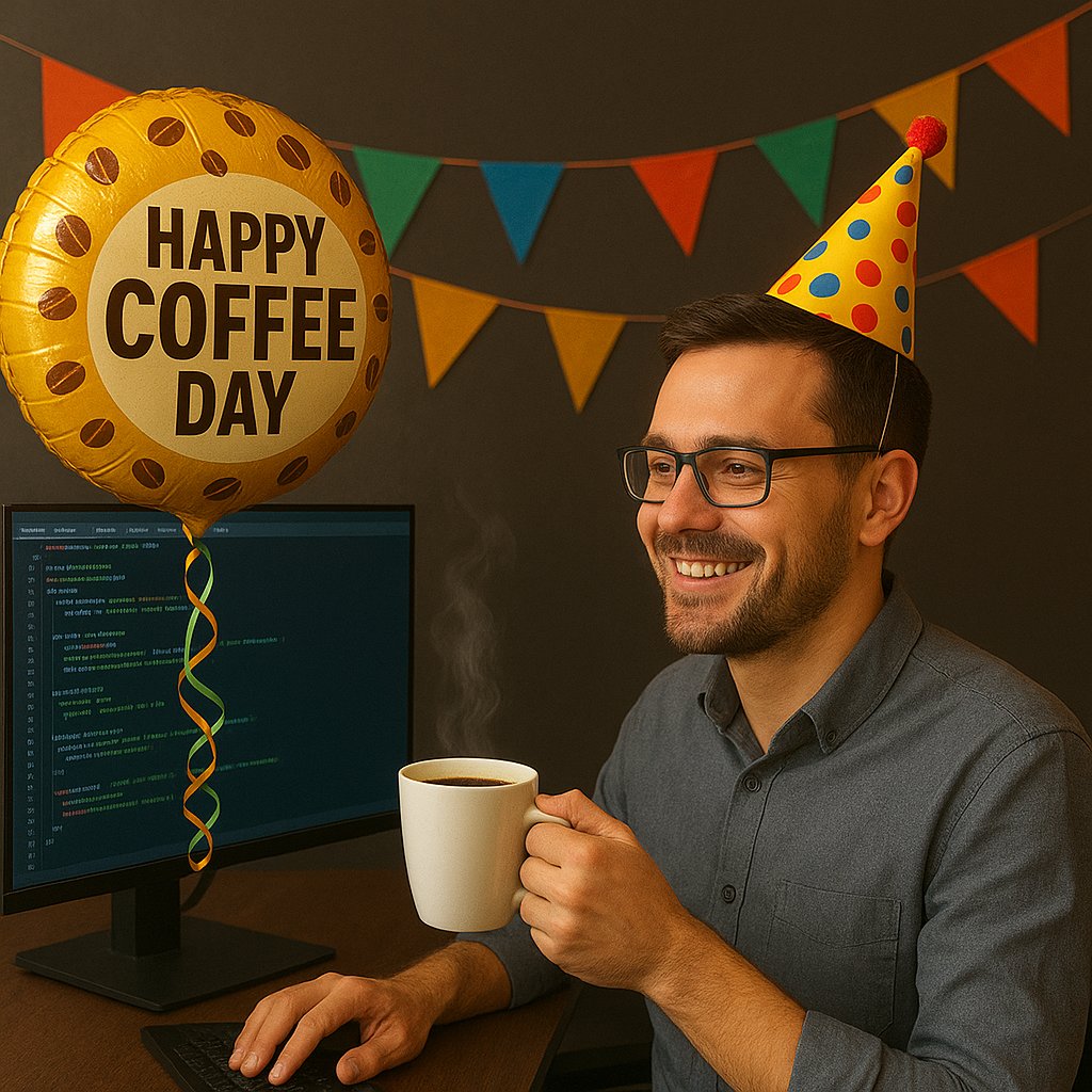 ☕ Vandaag vieren we International Coffee Day ☕

Koffie = startschot van je dag, creatieve brandstof &amp; hét excuus voor een goed gesprek. Even sparren onder het genot van een bakkie? Onze klantadviseurs staan voor je klaar 👉 eu1.hubs.ly/H0nt0Dc0