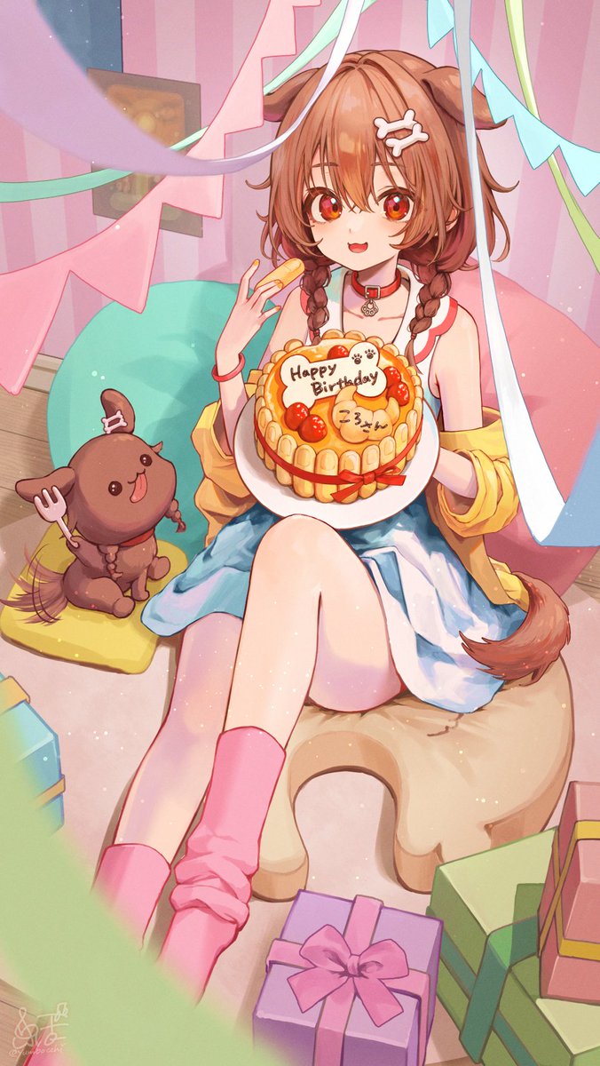ころさんお誕生日おめでとう☝️🎂☝️
#できたてころね #戌神ころね生誕祭2025