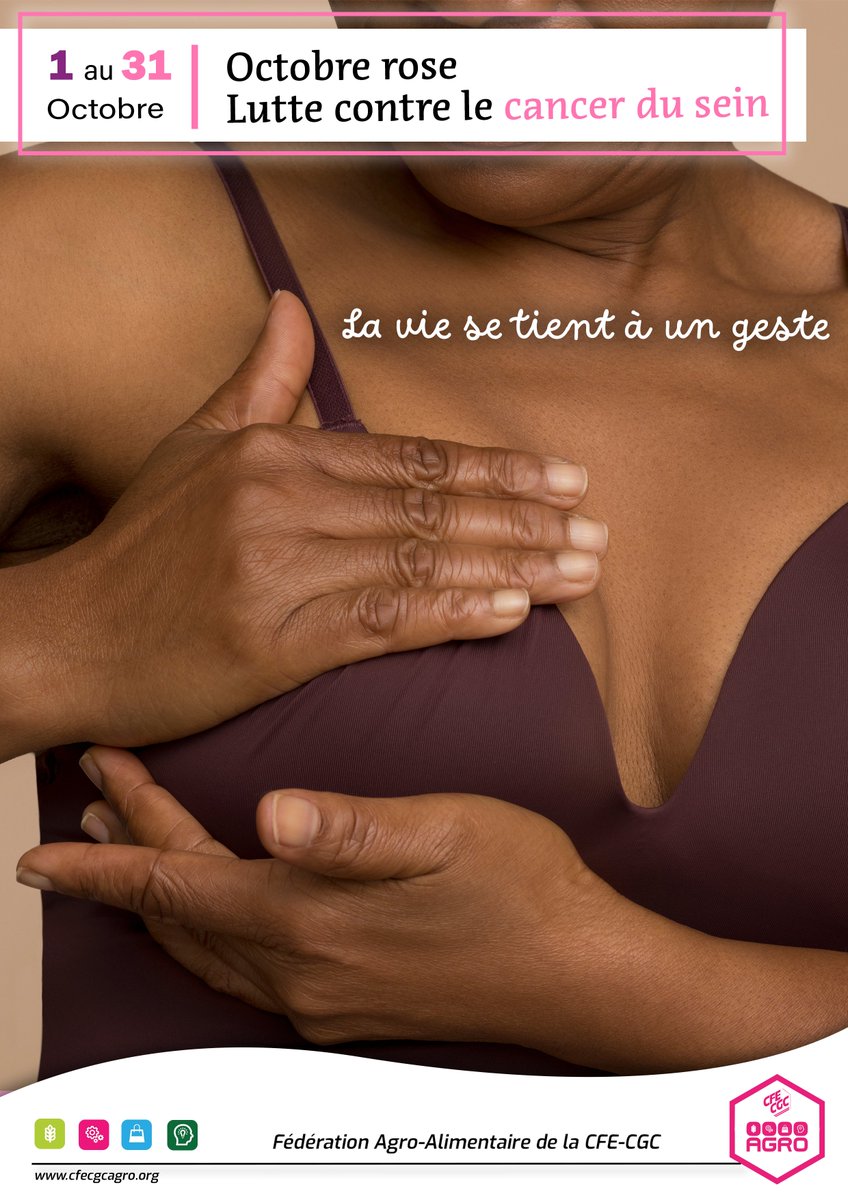 📢 Le dépistage sauve des vies.
👉 Détecté tôt, le #cancer du sein guéri dans 9 cas sur 10.
En cas de doute, consultez sans attendre votre médecin. 🌸#OctobreRose