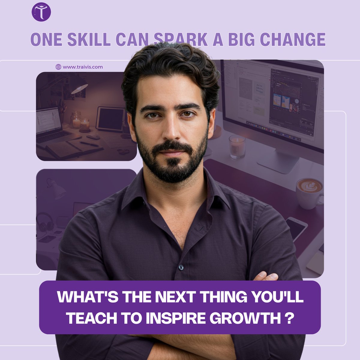 TRAIVISUK's tweet photo. One skill. Big change.
What will you teach next?
#OneSkill #BigImpact #Teach #Traivis https://t.co/cH1YBd1Gnu