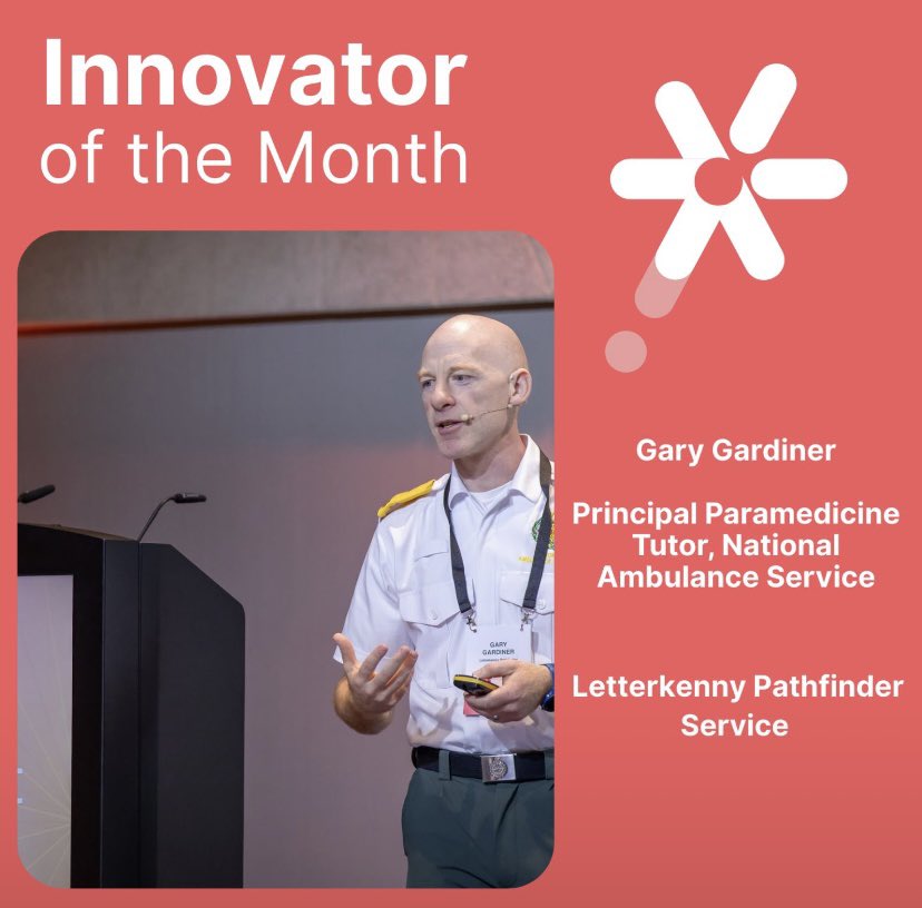 ProgrammeSpark's tweet image. 🎉 Congratulations to @GaryGar10114613 – HSE Spark Innovator of the Month!

Gary’s project (with co-lead @CatherineFeen11 ) is helping transform pre-hospital care for older adults across Ireland 🚑 

@PathfinderLUH @SiobhanMasters5 @clarkedave @RosaleenGreene_ @Shane_Banjo