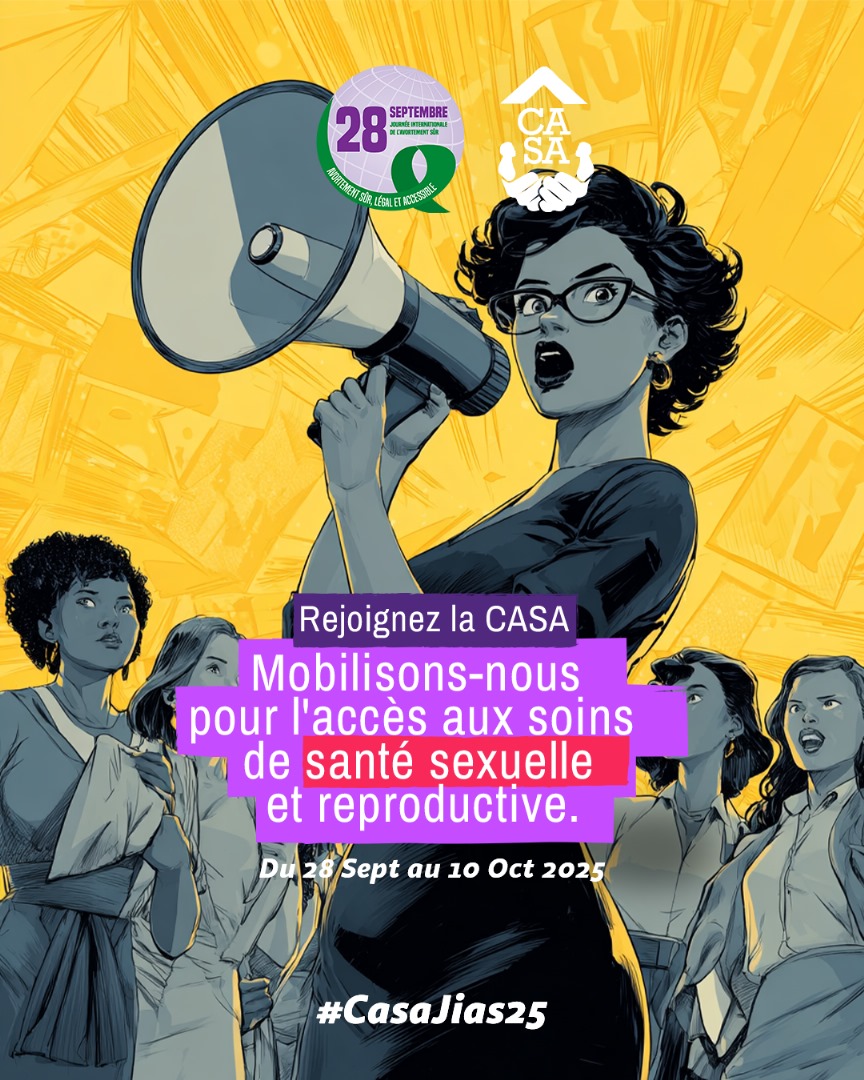 Le savais-tu ? 28 Septembre = Journée internationale de l'Avortement sécurisé.💡
Parce que chaque femme mérite des choix sûrs, informés et respectés, nous nous joignons à la #CasaJias2025.✊🏾

Car la santé reproductive est un droit. Pas un luxe.
#SantéDesFemmes #IAmBrave #Billi229