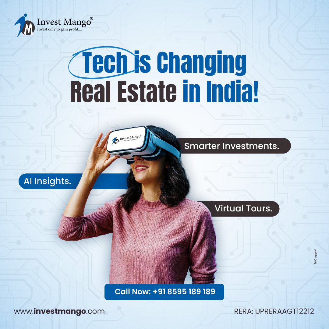 investmango's tweet image. Tech Meets Real Estate in India!
Virtual tours, AI-driven insights, and seamless digital transactions are transforming how we buy homes. With Invest Mango, invest smarter, faster, and with complete confidence. 
📞 Call: 8595189189
#InvestMango #TechInRealEstate #SmartInvestments