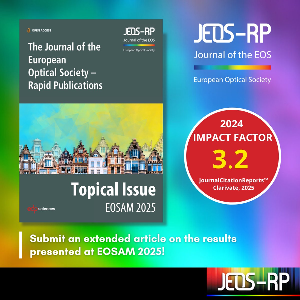 EOS_AM's tweet image. 📢 The #EOSAM2025 proceedings are available online in the EPJ Web of Conferences!
🔗 Access them here: tinyurl.com/33kctmwx

Submit an extended article on the results presented at the conference to the EOSAM 2025 Topical Issue.
🔗 Read more and submit: tinyurl.com/8h33w2tp