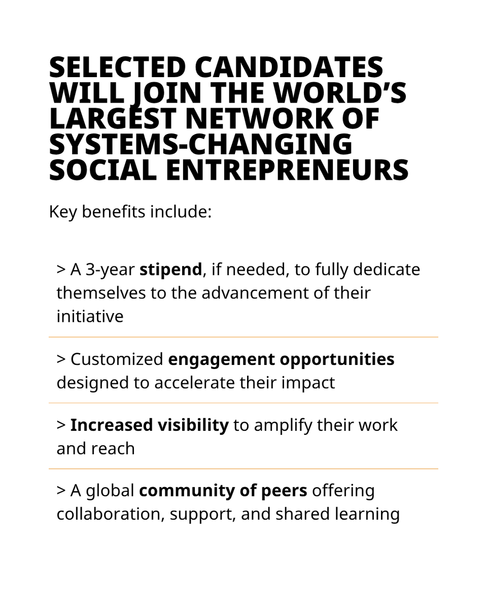 Ashoka Fellows are transforming the disability field: from law to housing, education to tech. Do you know a social innovator leading the way? Nominate them to join the Ashoka Fellowship.
👇​

disability.ashoka.org