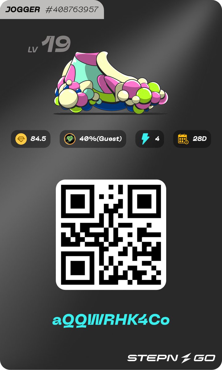 ゲスト募集
40%4週4エネでお願いできる方🙇‍♂️

aQQWRHK4Co

#STEPNGO 
#STEPN 
#STEPNGOゲスト募集