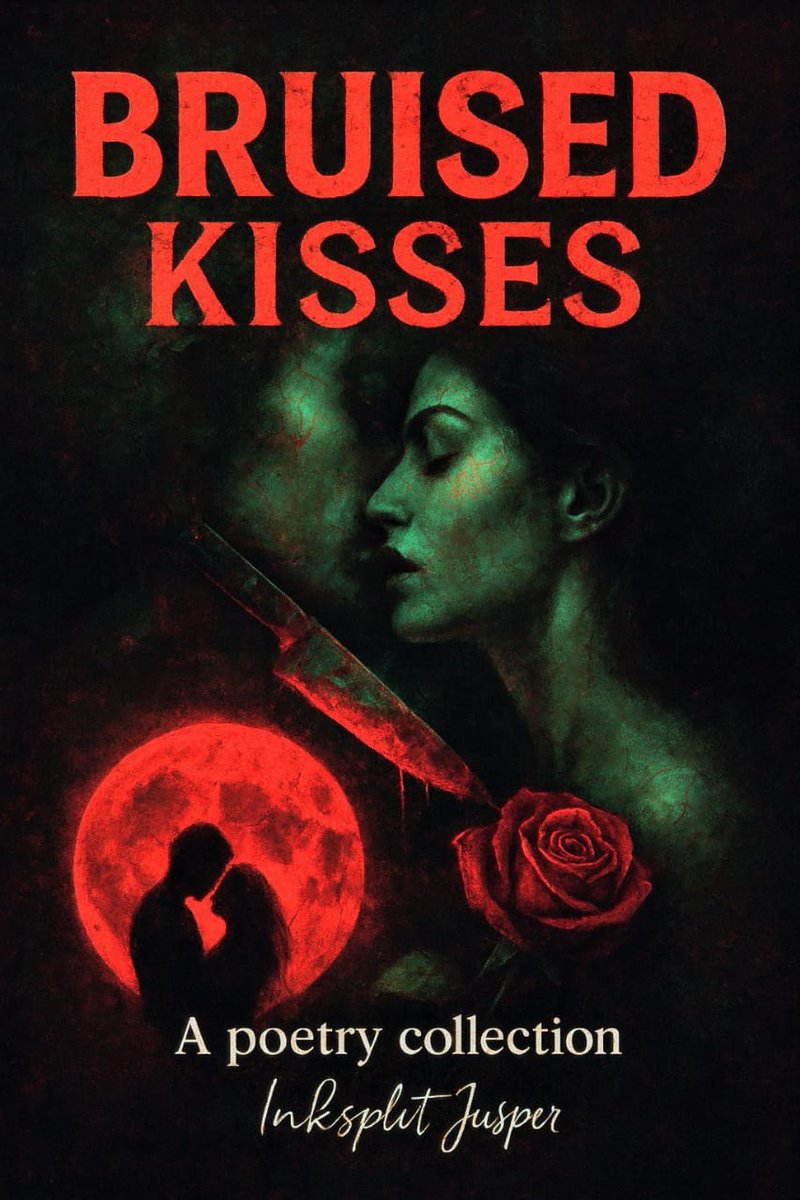 TheDualToungue's tweet image. Your lips were scriptures of ruin,
My soul bent to worship each bruise.
In every kiss, I found salvation - 
and the death I begged to choose.....
BRUISED KISSES
amazon.com/dp/B0D5TSSQ6M
Dark romantic🖤 haunting💔 addictive❤️‍🩹

#inksplitsoul
#DarkRomance
#poetrycommunity
#vss365