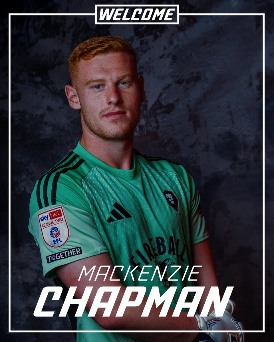 Salford City is pleased to welcome <a href="/MChapman1_/">Mackenzie Chapman</a> to the Club 🧤

The Bury-born goalkeeper has signed a one-year deal.