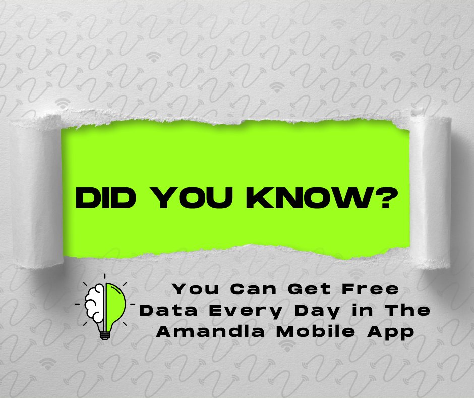 AmandlaMobile's tweet image. 🚀✨ Get FREE DATA every single day with the Amandla Mobile App! 📲💚
Why pay when you can play smart? 😎🔥

👇 Learn more 👇amandlamobile.com/blogs/news/how…

#AmandlaMobile #FreeDataEveryday #DataFreedom #StayConnected #MzansiVibes #LevelUpWithAmandla