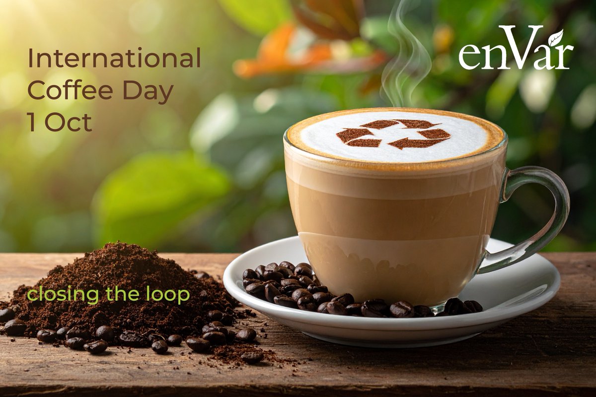 EnvarComposting's tweet image. ☕🌍 This #InternationalCoffeeDay highlights the power of collaboration for a sustainable coffee future. At Envar, we recycle used coffee grounds into soil improvers & pellets—giving waste coffee a second life 🌱 👉 envar.co.uk/coffee-grounds…