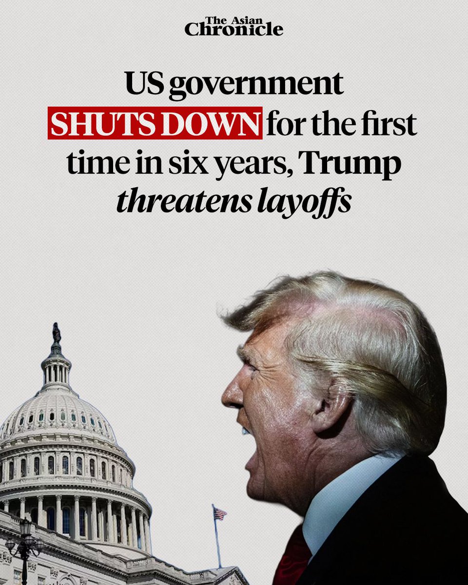 US Government Shuts Down for First Time in 6 Years; Trump Threatens Layoffs

The U.S. government officially shut down at 12:01 a.m. Wednesday marked the nation’s 15th shutdown since 1981 and the first in six years.

The Senate failed to pass a stopgap funding bill in a 55-45