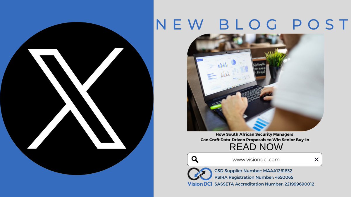 VisionDCI's tweet image. New blog post!

Read Now:  visiondci.com/how-south-afri…

#DataDrivenProposals #SouthAfrica #SecurityManagers #blog #blogposts #VisionDCI #government #managers #education #security #intelligence #elearning #onlinelearning #training #courses #services #skillsprogrammes #SASSETA #PSIRA