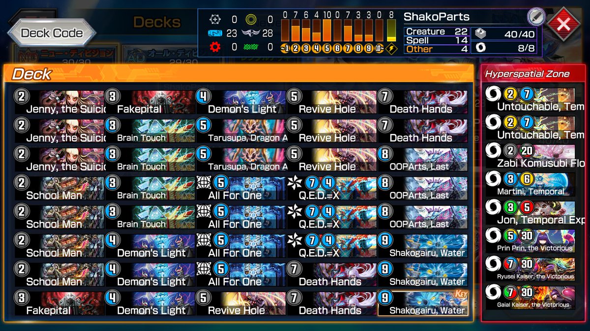 MF_ZORO_ART's tweet image. ND Master w/ Mono Light Maruhavaan &amp;amp; A.F.O OOPArts
白単マルハヴァンと青黒AFOオーパーツでNDマスター

I made some misplays, but here&apos;s my Masters qualifying match below!
#DuelMasters
#デュエプレ
🔽🔽🔽