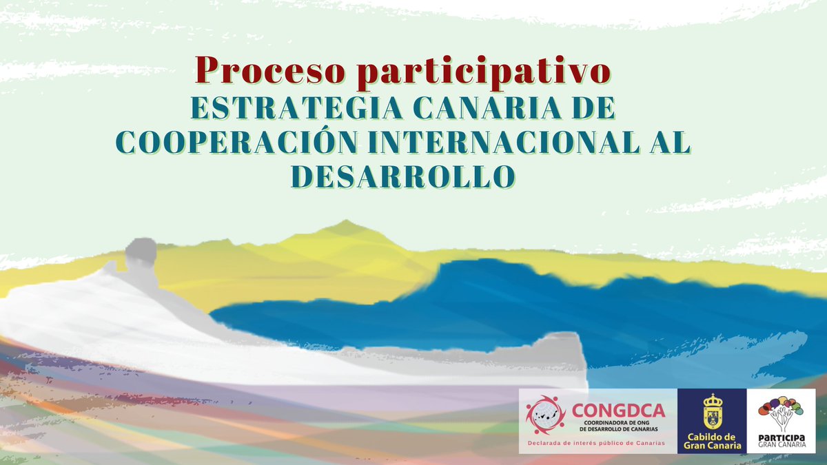 🌍 ¡Participa en la construcción de la Estrategia de Cooperación de Gran Canaria!

👉 Tu voz es fundamental para construir, entre todas y todos, unas políticas más justas, inclusivas y efectivas.

📌Responde al cuestionario aquí:
forms.gle/emRzrNPTPQiV29…

¡Muchas gracias!