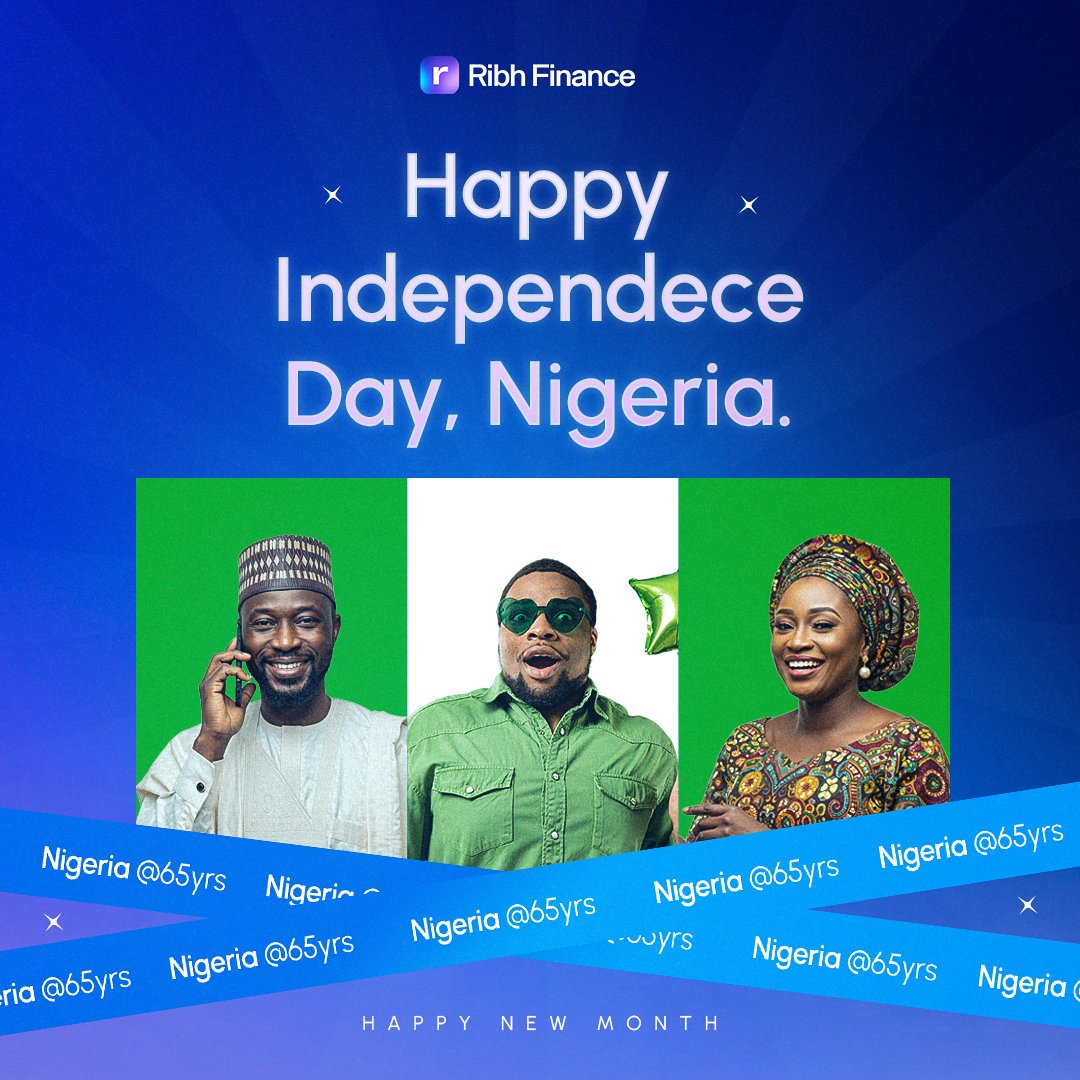 Happy Independence Day, Nigeria! 🇳🇬

On this 65th Independence Day, we stand proud with every Nigerian, honouring the past that shaped us and believing deeply in the future we’re building together.

Here’s to a better Nigeria. 💚