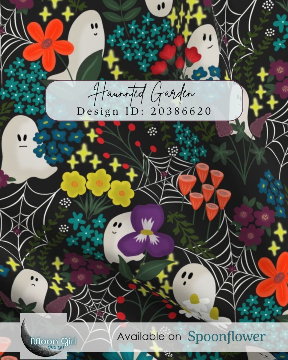 TheMoonGirl000's tweet image. Haunted Garden fabric – a spooky floral fabric featuring cute ghosts, colourful flowers and cobwebs. Perfect for Halloween sewing projects, DIY Crafts and party décor.
#SurfacePatternDesign #HalloweenFabric #GhostFabric #SpookyCute #FabricDesign #Craft
spoonflower.com/en/fabric/2038…