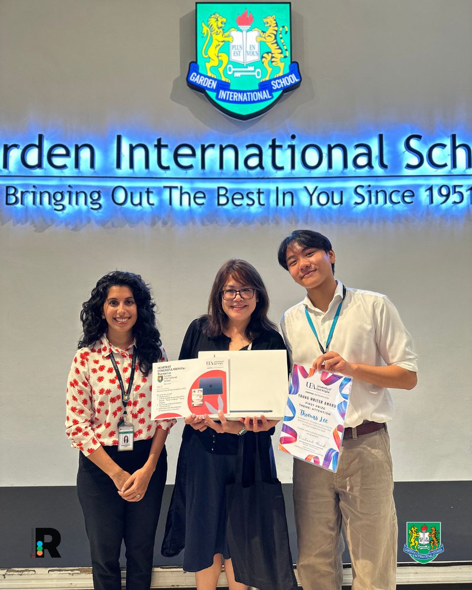gismalaysia's tweet image. We are proud to share that Thomas Lee (Year 13) won First Prize in the University of East Anglia’s South East Asian Writing Competition! 🏆
Thomas was also recognised with the EARCOS Global Citizenship Award 2025! 🌍👏
#GISMalaysia #WeAreGIS #GISLearning #EARCOS