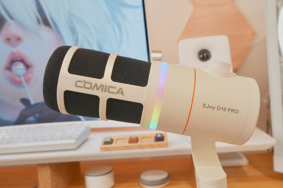 konamon0123's tweet photo. 【#PR】
COMICA(@ComicaAudio_JP )様より
「EJoy D10 PRO」をご提供いただきました!
✔︎有線/無線対応
✔︎最大45時間のバッテリー寿命
✔︎単一指向性
✔︎48kHz/24bit高解像音質
✔︎ノイズリダクション機能
✔︎RGB搭載
使用感はツリーへ⬇️
#EjoyD10Pro #COMICA #dynamicmicrophone #desksetup https://t.co/vRhjvbSOyd