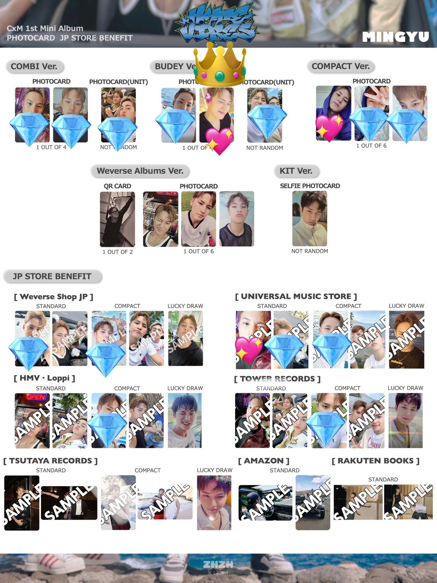 seventeen tsutaya 特典　ミンギュ　エスクプス　5set15枚 seventeen tsutaya 特典 ミンギュ エスクプス 5set15枚