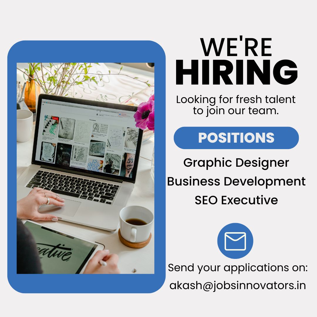 JobsInnovators's tweet photo. We’re Hiring: Graphic Designer

Looking for a creative Graphic Designer to join our team! 🎨

Location: [Dehradun / Noida]

If this sounds like you, apply now and be part of our growing team!

apply here: https://t.co/i6zoN3CwUc

#GraphicDesignerJob #GraphicDesignerJobInDehradun https://t.co/xdRpxqD7Vl