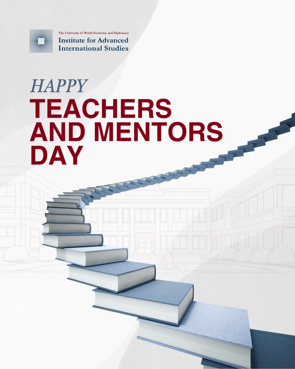 📚Today we extend our heartfelt congratulations to all teachers and mentors, who embody the highest ideals of knowledge, guidance, and inspiration. 

✨ May your commitment continue to serve as the foundation of a more enlightened, progressive, and prosperous society.