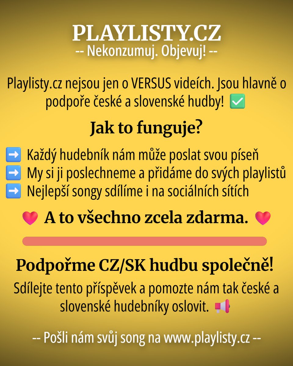 PlaylistyCZ's tweet photo. #hudba #playlisty #cz #sk https://t.co/Y0zHorhCiH