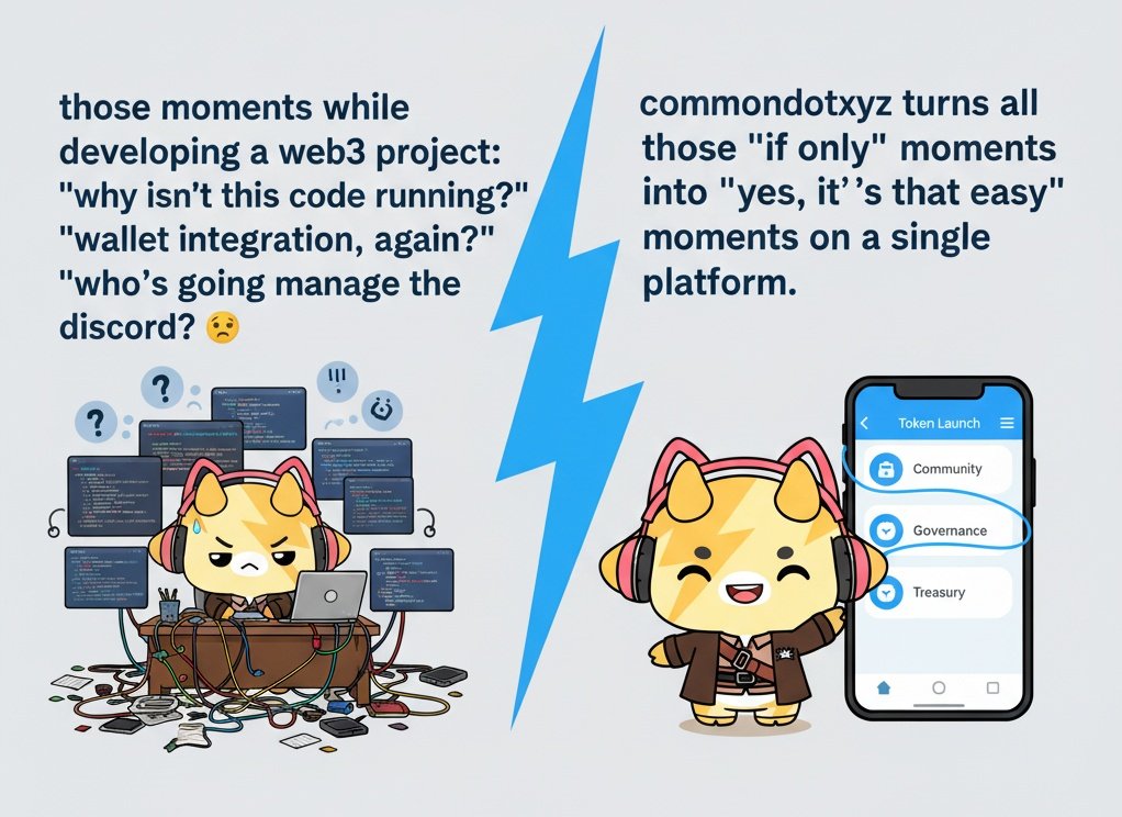 Sir_perimones's tweet image. Those moments while developing a Web3 project: &quot;Why isn&apos;t this code running?&quot;, &quot;Wallet integration, again?&quot;, &quot;Who&apos;s going to manage the Discord?&quot; 😩 @Commondotxyz turns all those &quot;if only&quot; moments into &quot;yes, it&apos;s that easy&quot; moments on a single platform

#Web3Problems…