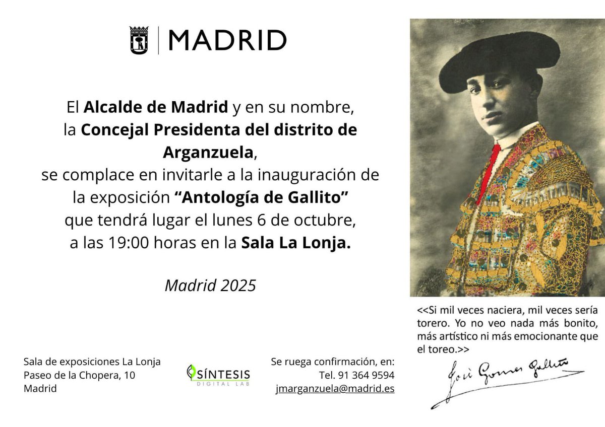 Quedan ustedes participados