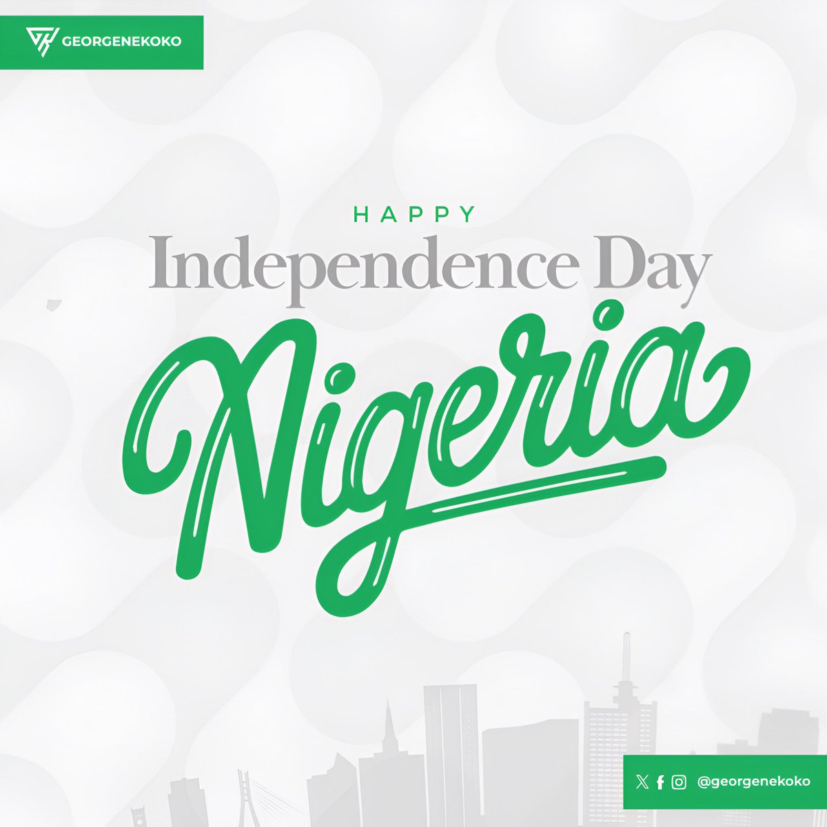 Happy 65th Independence Day Anniversary 🇳🇬

#nigeriaat65 #independenceday🇳🇬