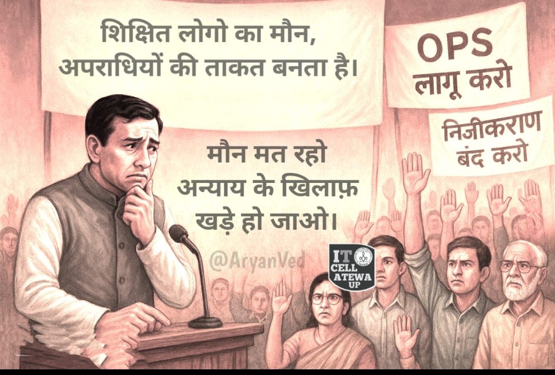 NPS, UPS privatization and RTE pre TET all these are black laws and they should be withdrawn immediately.
#NoNPS_NoUPS_OnlyOPS 
#NoTET_BeforeRTE
<a href="/narendramodi/">Narendra Modi</a> <a href="/dpradhanbjp/">Dharmendra Pradhan</a> <a href="/NCTE_Official/">National Council for Teacher Education</a> <a href="/RahulGandhi/">Rahul Gandhi</a> <a href="/yadavakhilesh/">Akhilesh Yadav</a> <a href="/myogiadityanath/">Yogi Adityanath</a> <a href="/SanjayAzadSln/">Sanjay Singh AAP</a> <a href="/vijaykbandhu/">Vijay Kumar Bandhu</a>
<a href="/Sthitaprajna_G/">sthita prajna</a>