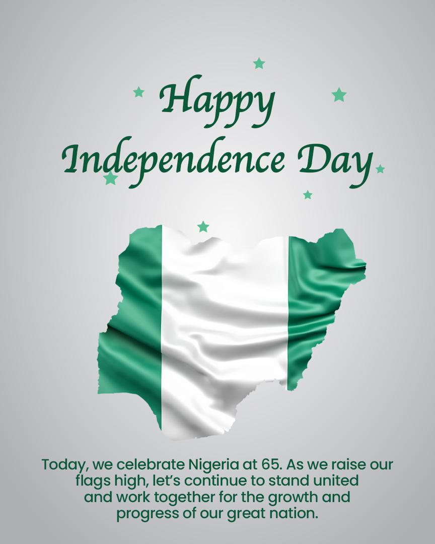 CardinalStoneNG's tweet photo. Happy Independence Day Nigeria 🇳🇬
#NigeriaAt65 #Independence #CardinalStone https://t.co/cdI5yhCv2i