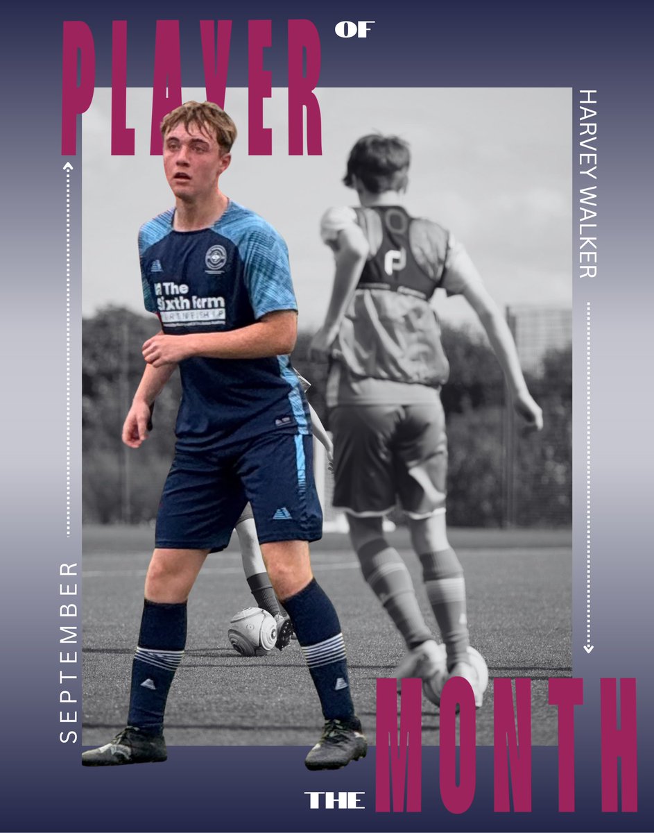 TSFP_Football's tweet photo. Our September 2025 Player Of The Month is midfielder Harvey Walker! Harvey has displayed a fantastic work rate both on and off the ball, breaking down play and creating numerous opportunities going forward! A brilliant start to his time at Maltby Academy👏🙌 https://t.co/KT8pPKXpZ9