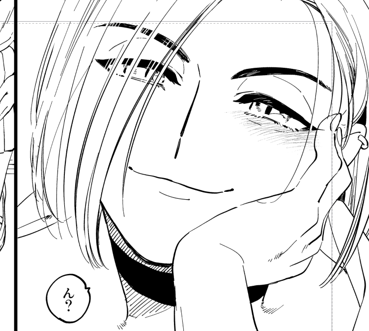 トーンまで終えたのにページほとんど描き直してしまったところがあるんだけどこの顔が描けたのでままええか…💕っていうイケ面です みんなに見せたいので見せます 